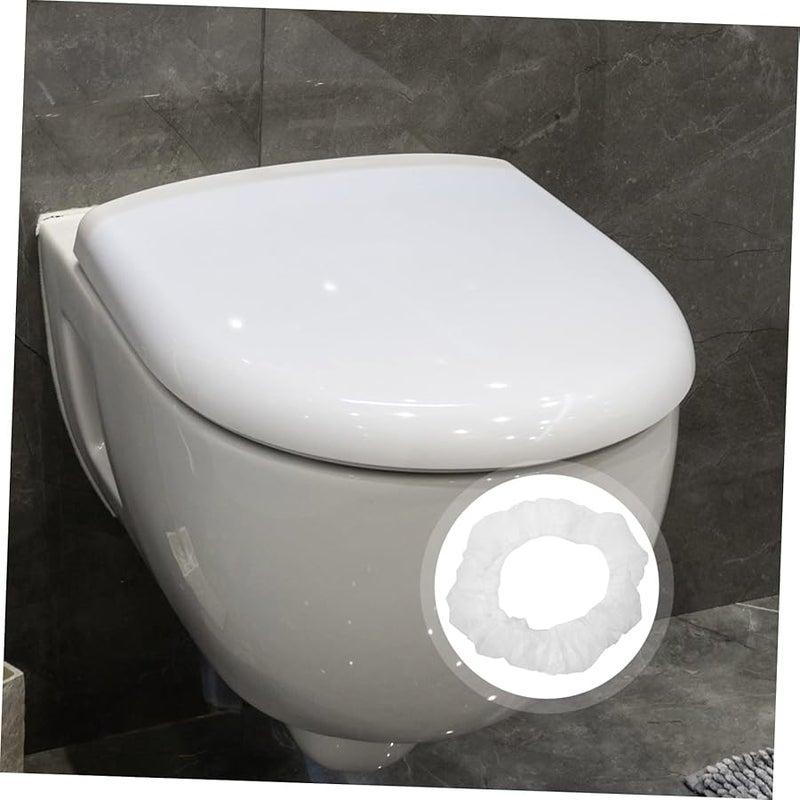 أغطية مقاعد المرحاض القابلة للتخلص منها 50 قطعة، مناسبة للسفر للمراحيض العامة والفنادق والمطارات - Image 5